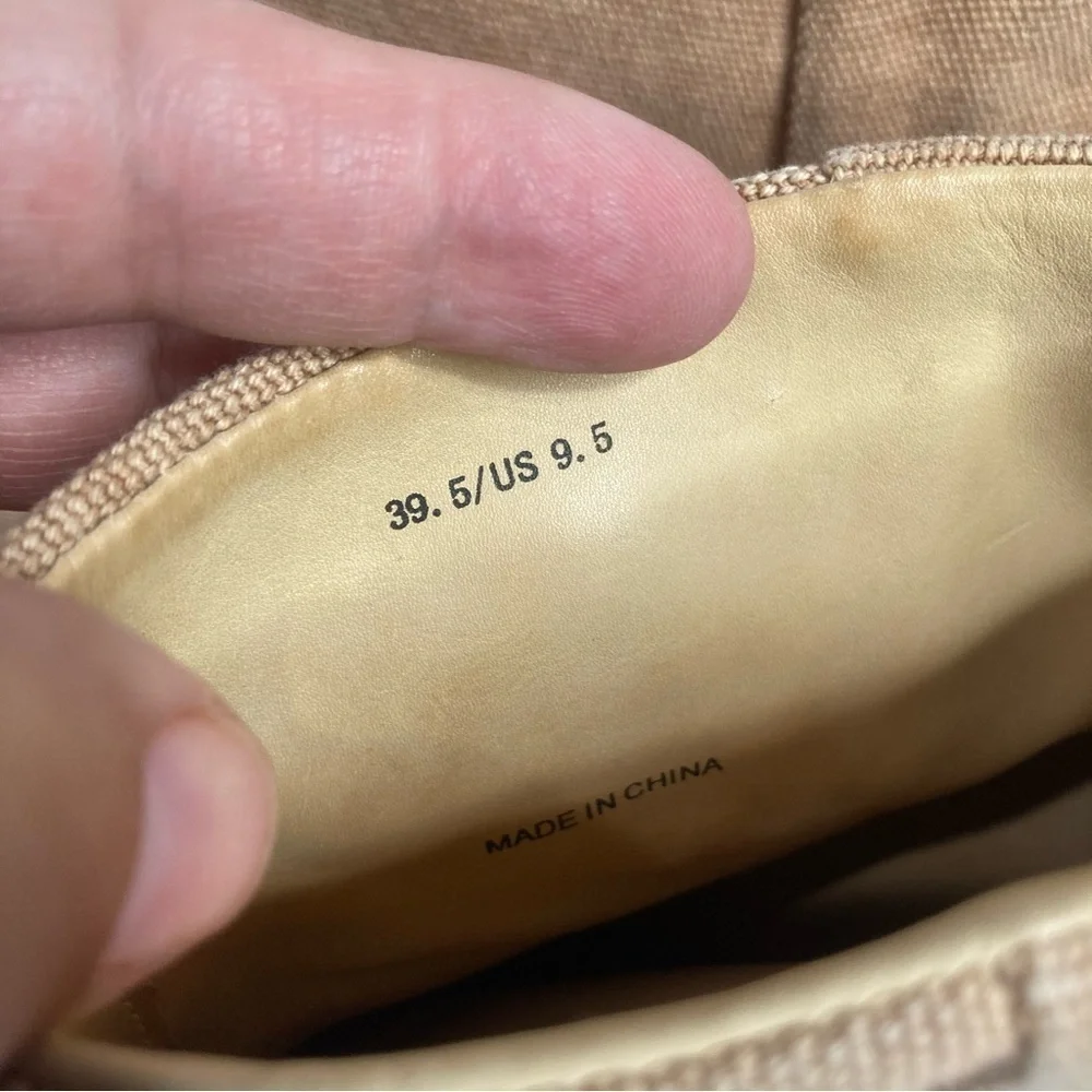 Rag & Bone Newbury Canvas ankle boots‎ camel size 9.5